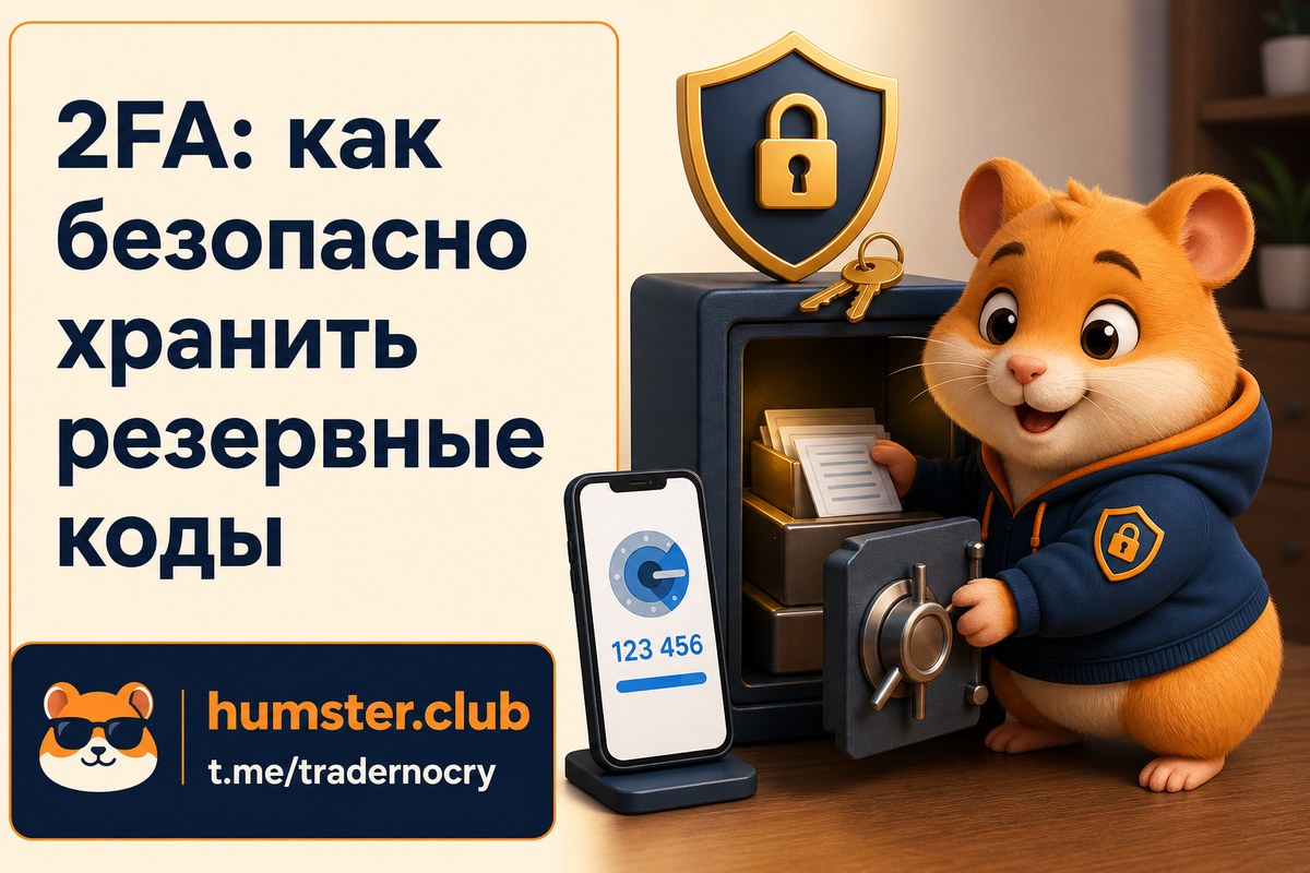 Резервные коды 2FA: где хранить, если потеряется аутентификатор