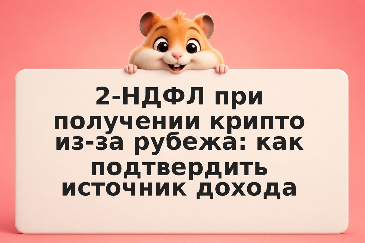 2-НДФЛ при получении крипто из-за рубежа: как подтвердить источник дохода