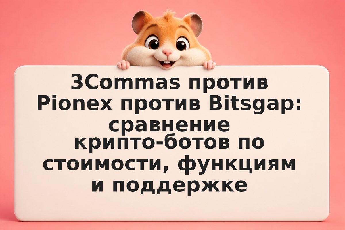 3Commas против Pionex против Bitsgap: сравнение крипто-ботов по стоимости, функц