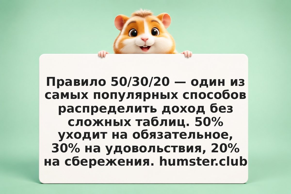 Правило бюджета 50/30/20