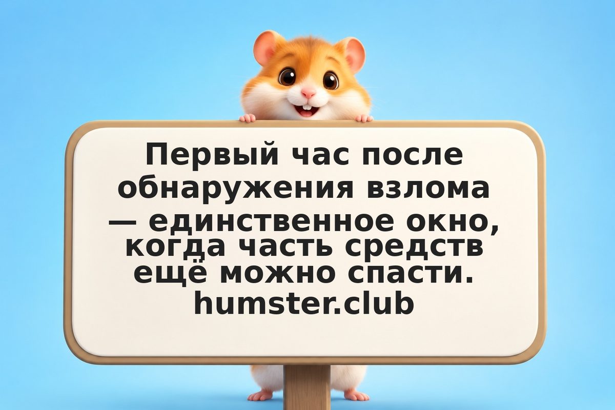 Кошелёк взломан: пошаговый протокол на первые 60 минут