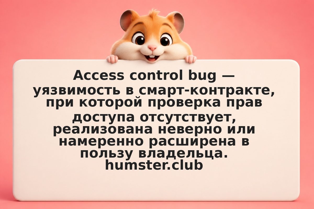 Access control bug: когда владелец смарт-контракта может слить все средства