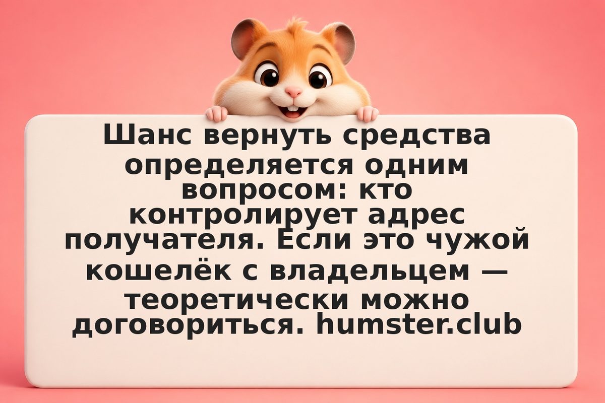 Отправил крипту на неправильный адрес: возможен ли возврат?