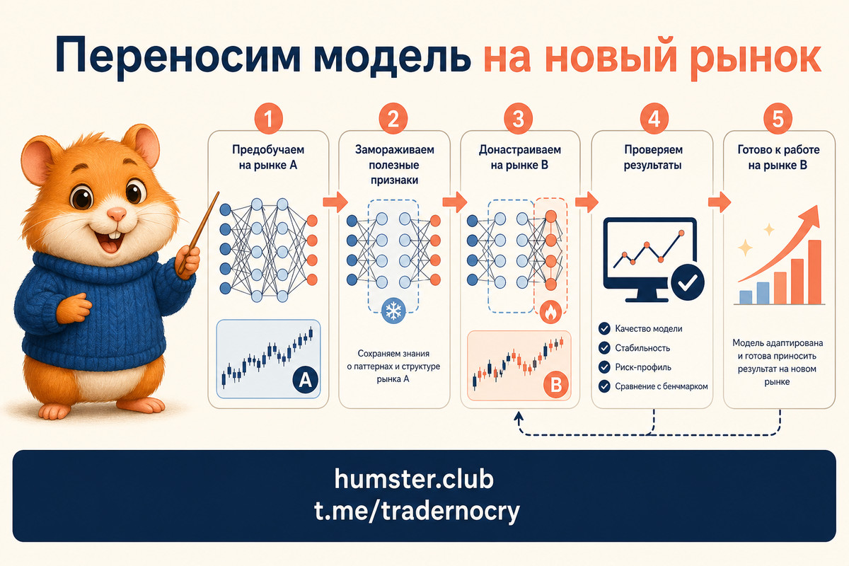 Transfer learning в инвестициях: как применить обученные модели к новым активам