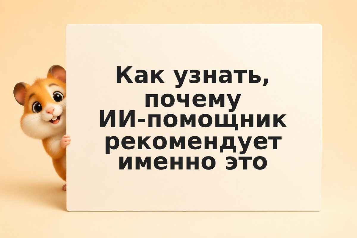 Как узнать, почему ИИ-помощник рекомендует именно это