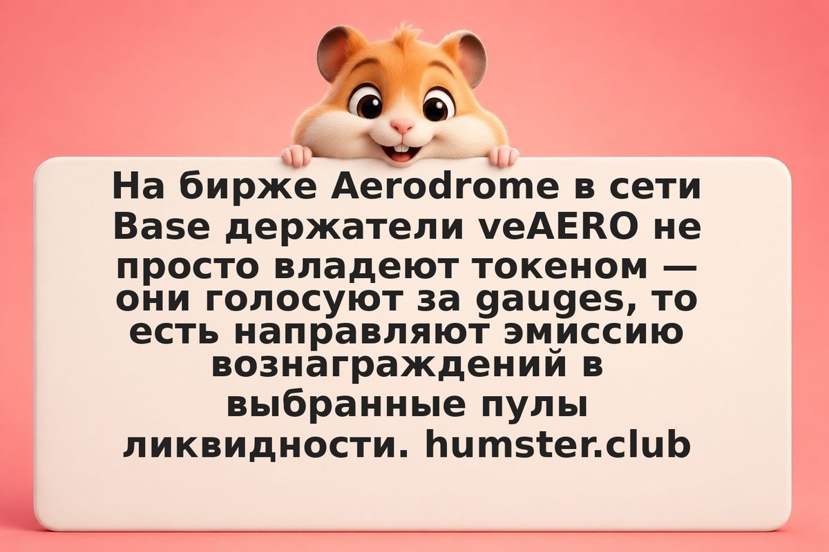 Aerodrome gauge voting: как направлять вознаграждения в пулы