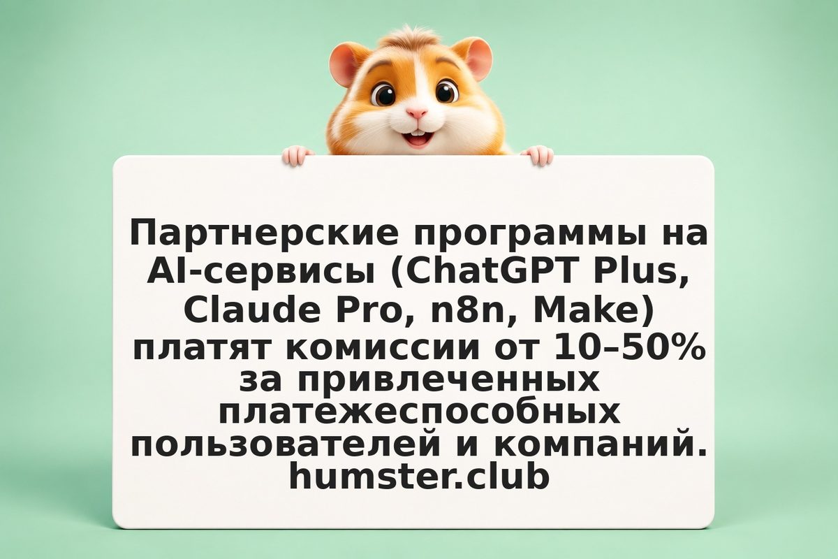 Партнерка на AI-инструменты: как зарабатывать на рекомендациях