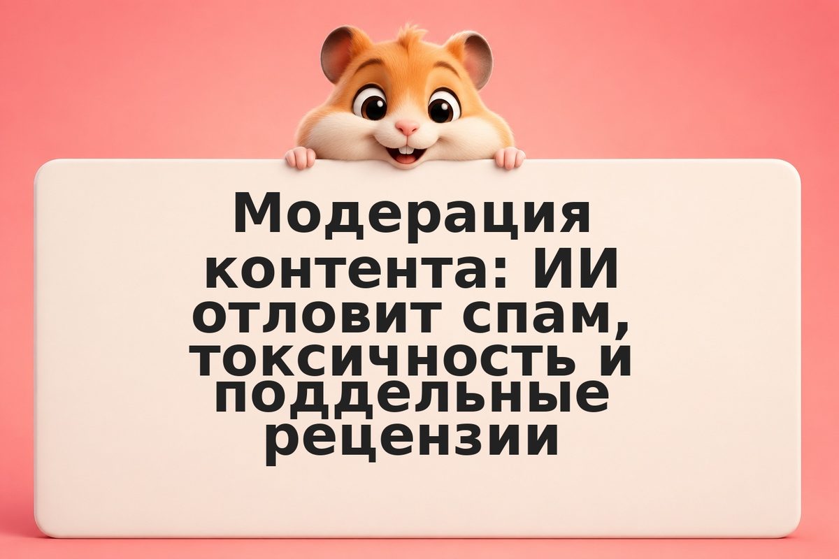 Модерация контента: ИИ отловит спам, токсичность и поддельные рецензии