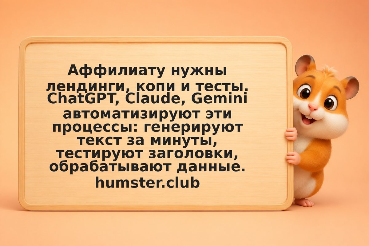 AI для аффилиатора: автоматизация контента и масштабирование