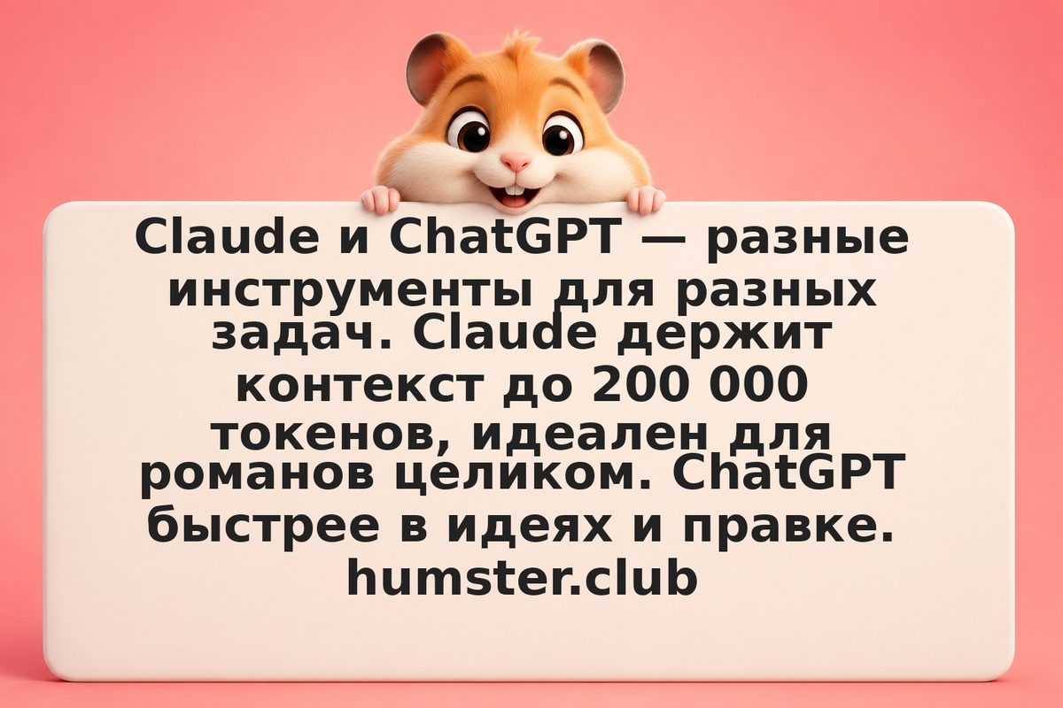 AI для писателей: какую нейросеть выбрать — Claude или ChatGPT