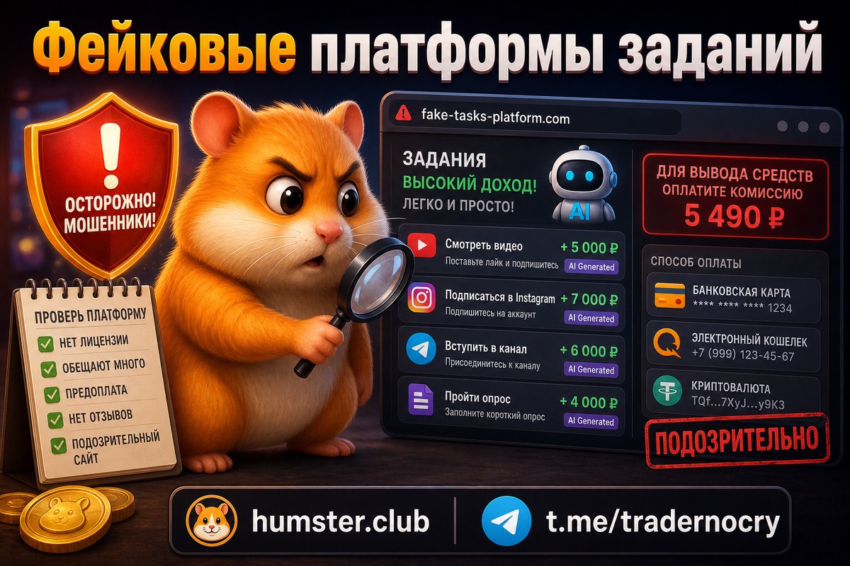 Фейковые платформы заданий: как ИИ создаёт убедительные сайты для скама