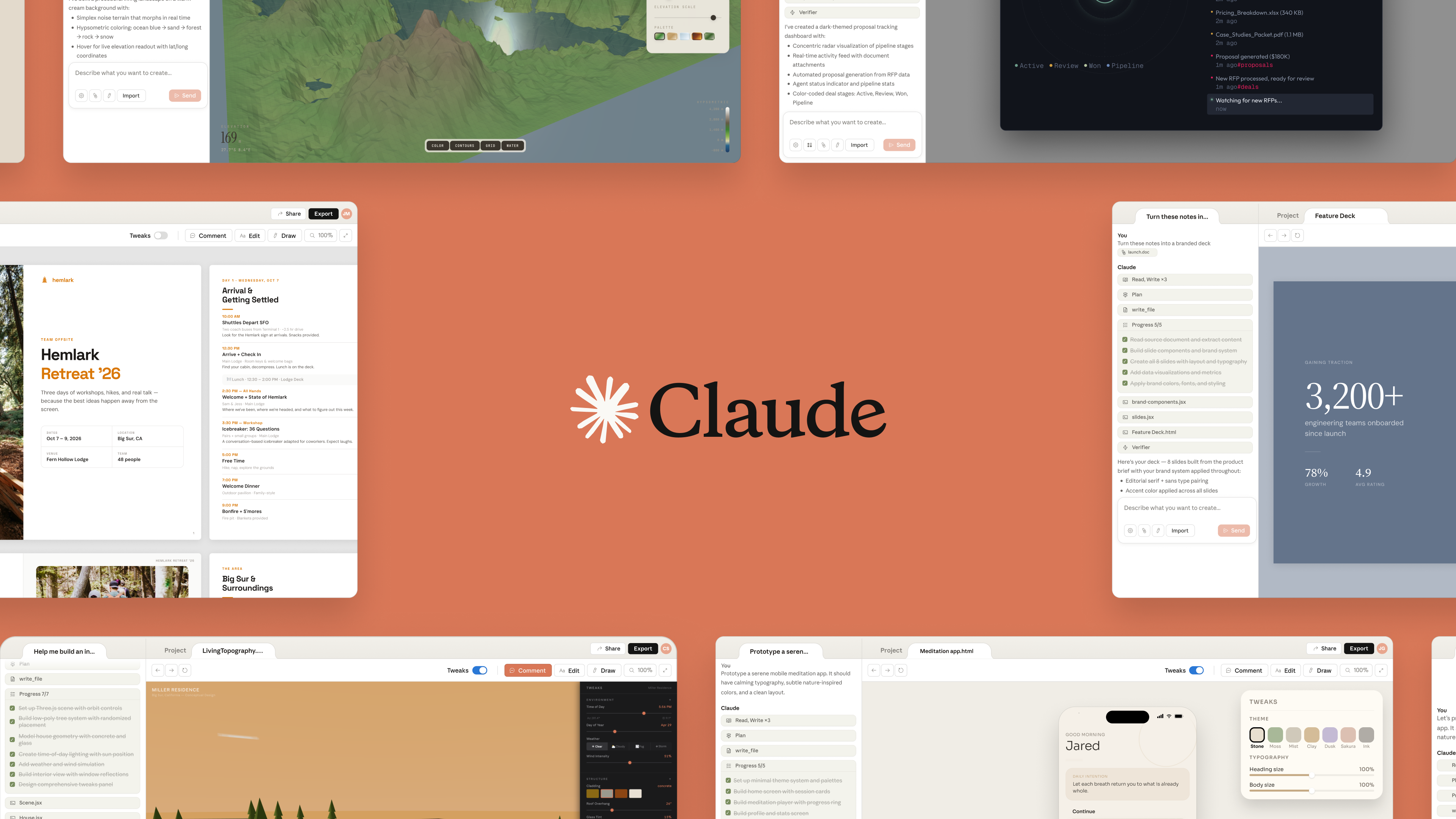 Claude AI интерфейс