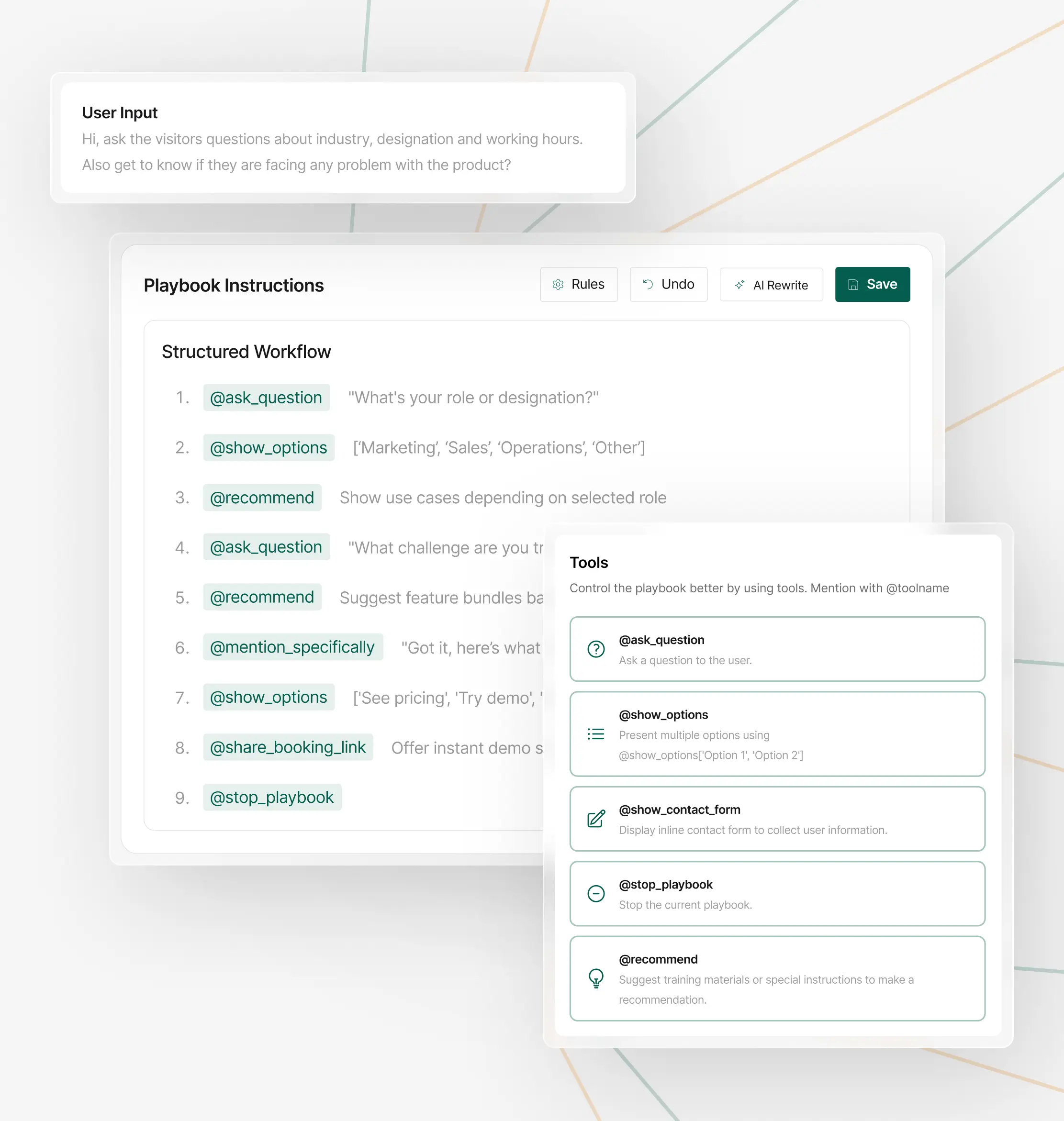 Playbooks: документный интерфейс вместо редакторов