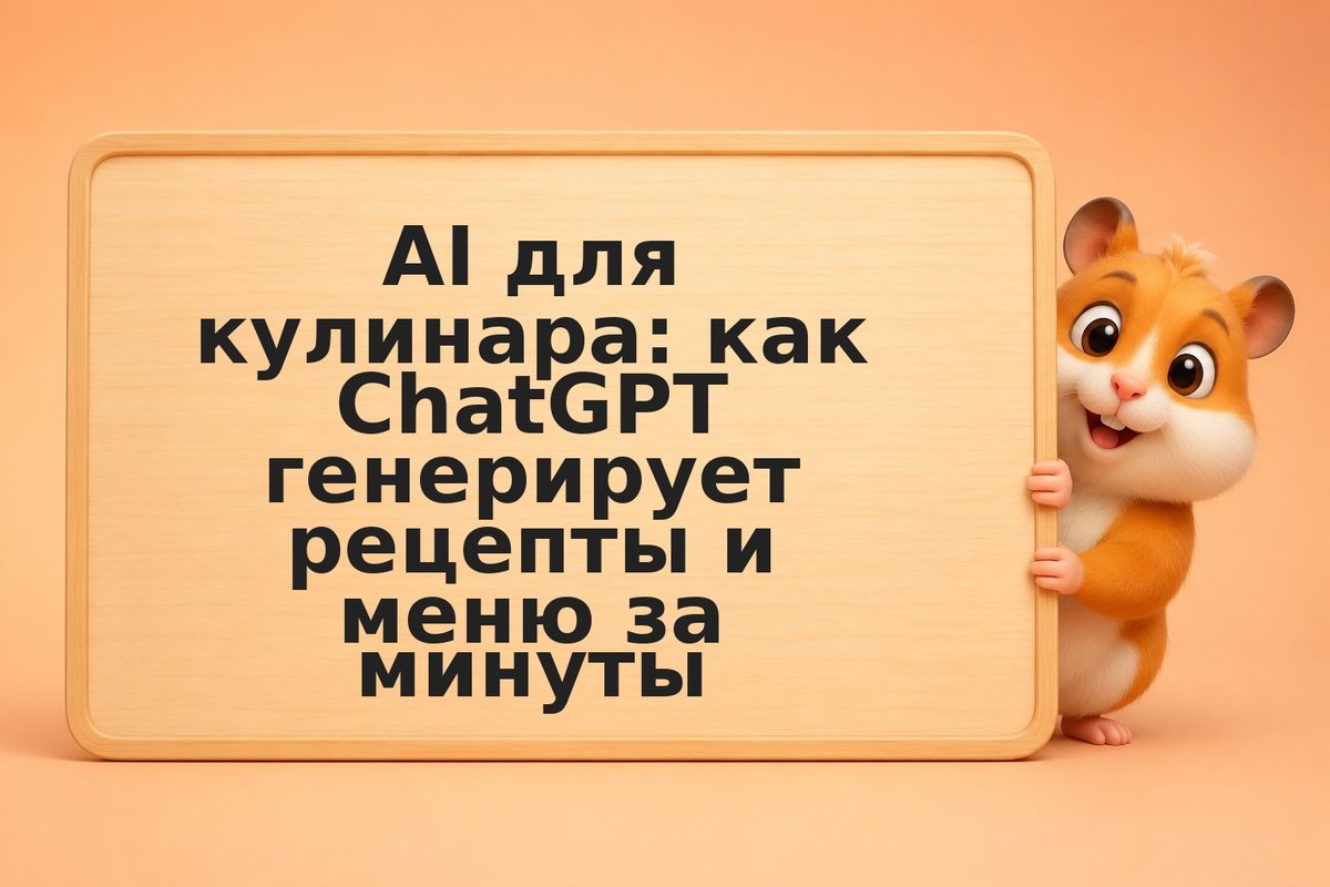 AI для кулинара: как ChatGPT генерирует рецепты и меню за минуты
