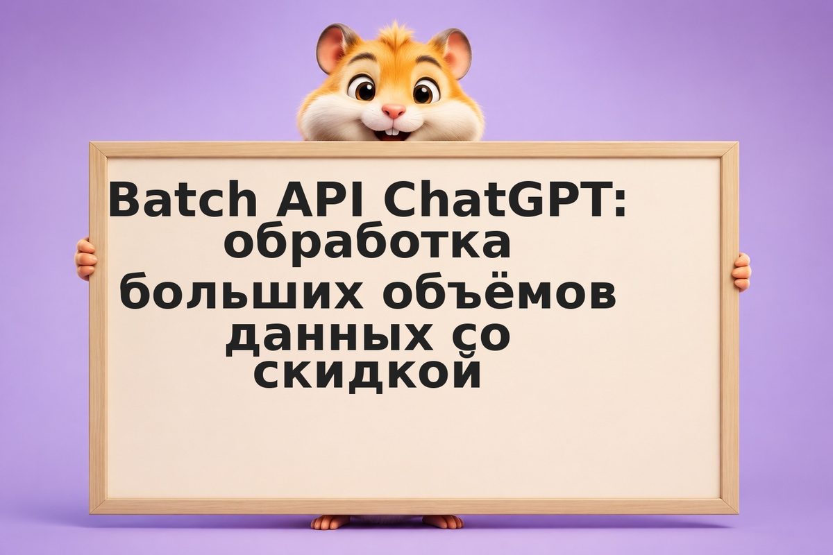 Batch API ChatGPT: обработка больших объёмов данных со скидкой