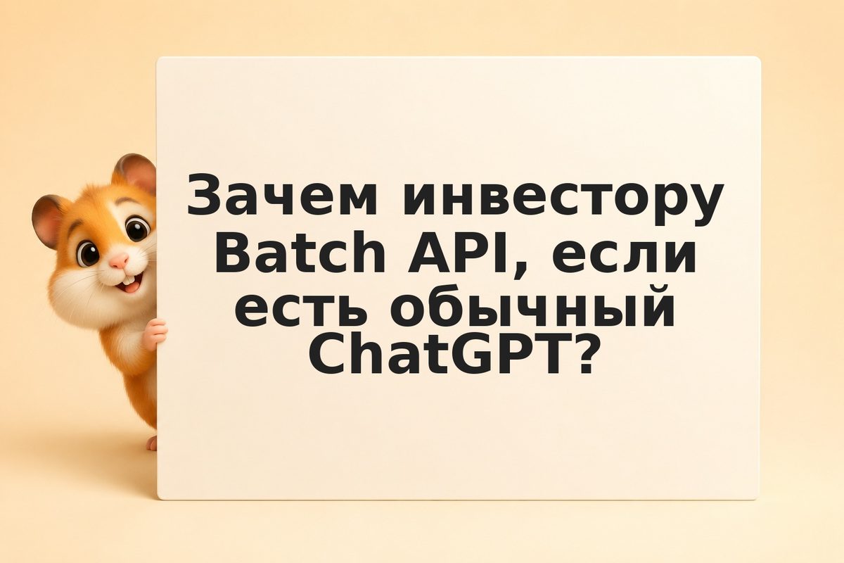 Batch API ChatGPT: обработка больших объёмов данных со скидкой