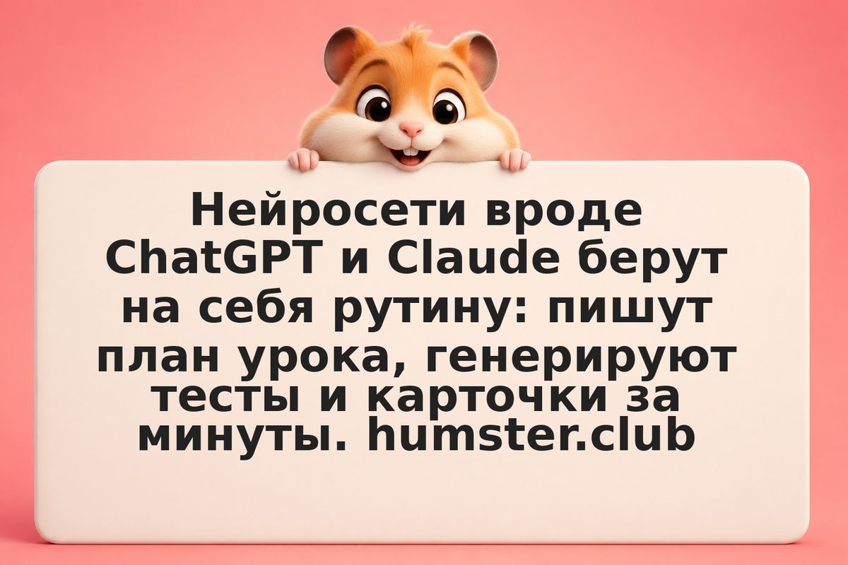 ИИ помощь учителю: как генерировать планы уроков и тесты