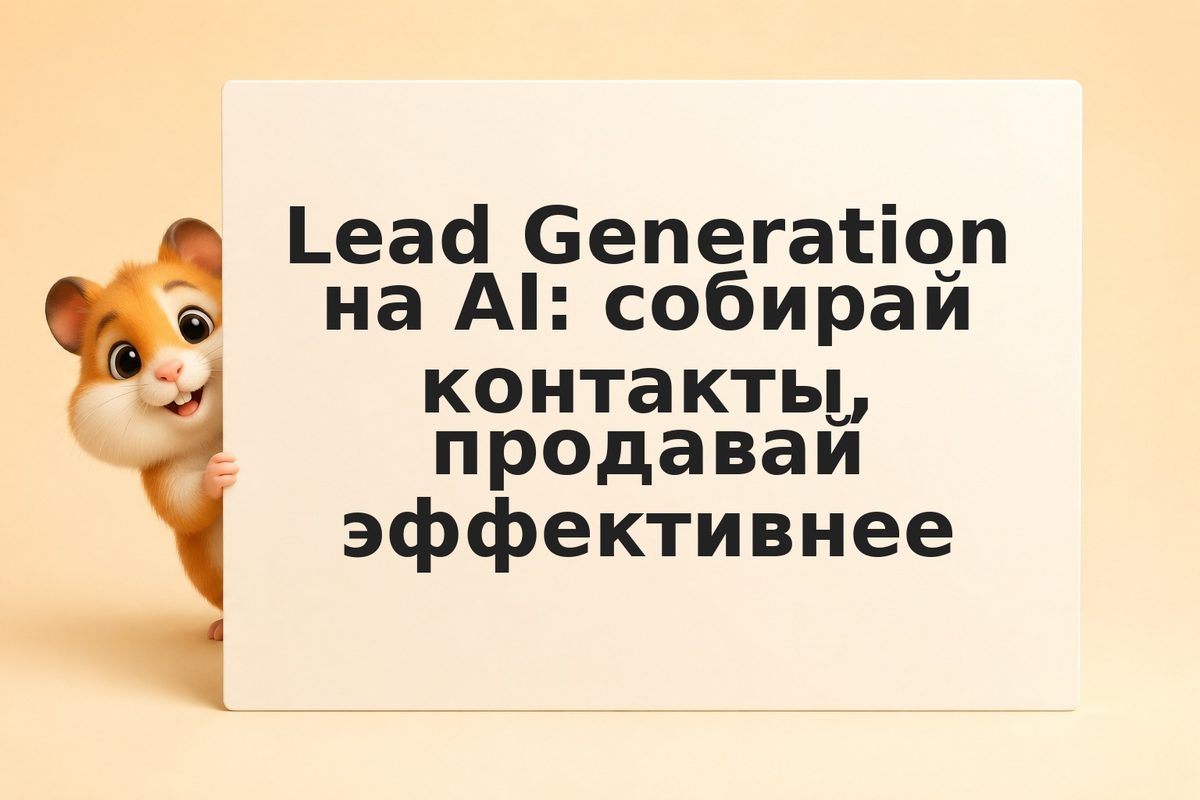 Lead Generation на AI: собирай контакты, продавай эффективнее