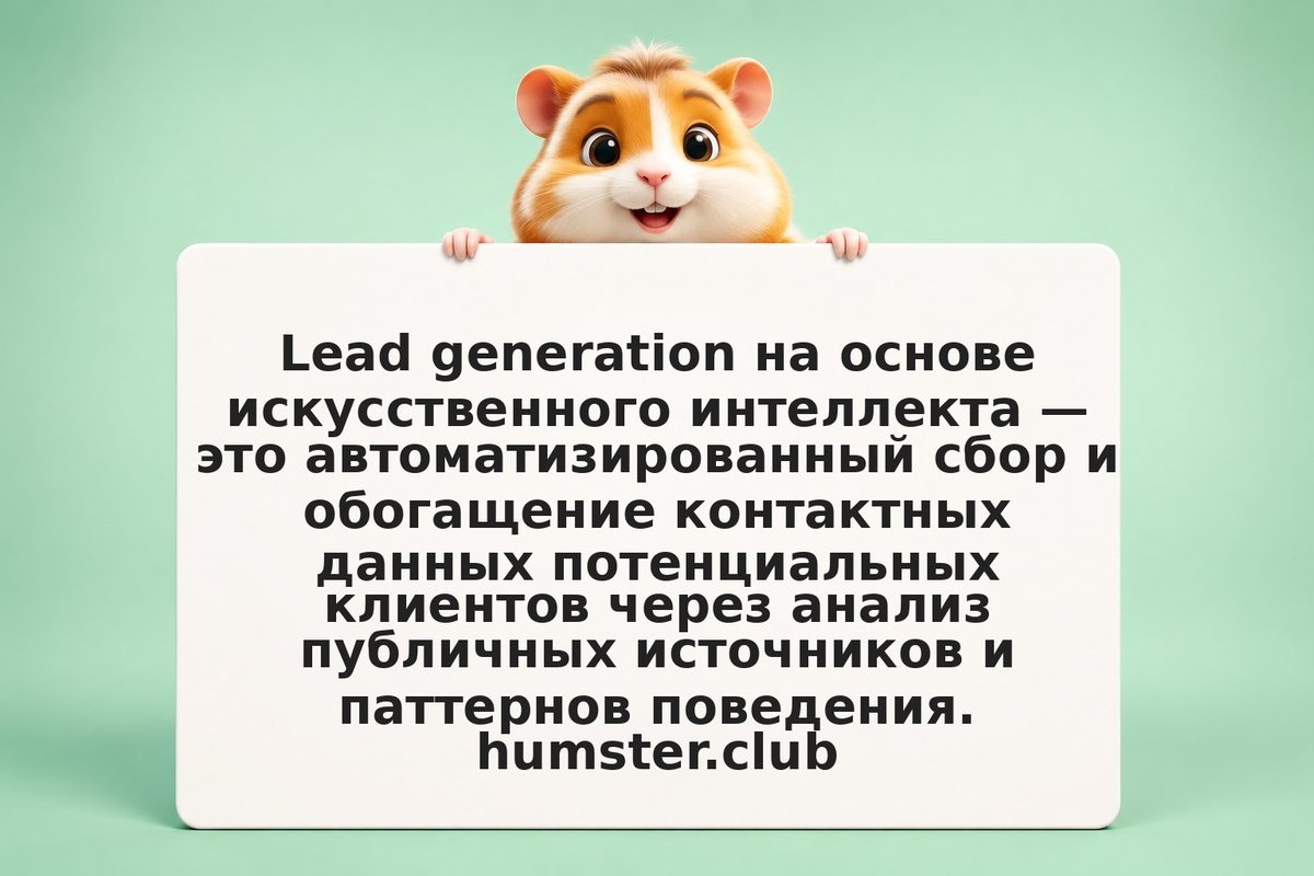 Lead Generation на AI: собирай контакты, продавай эффективнее