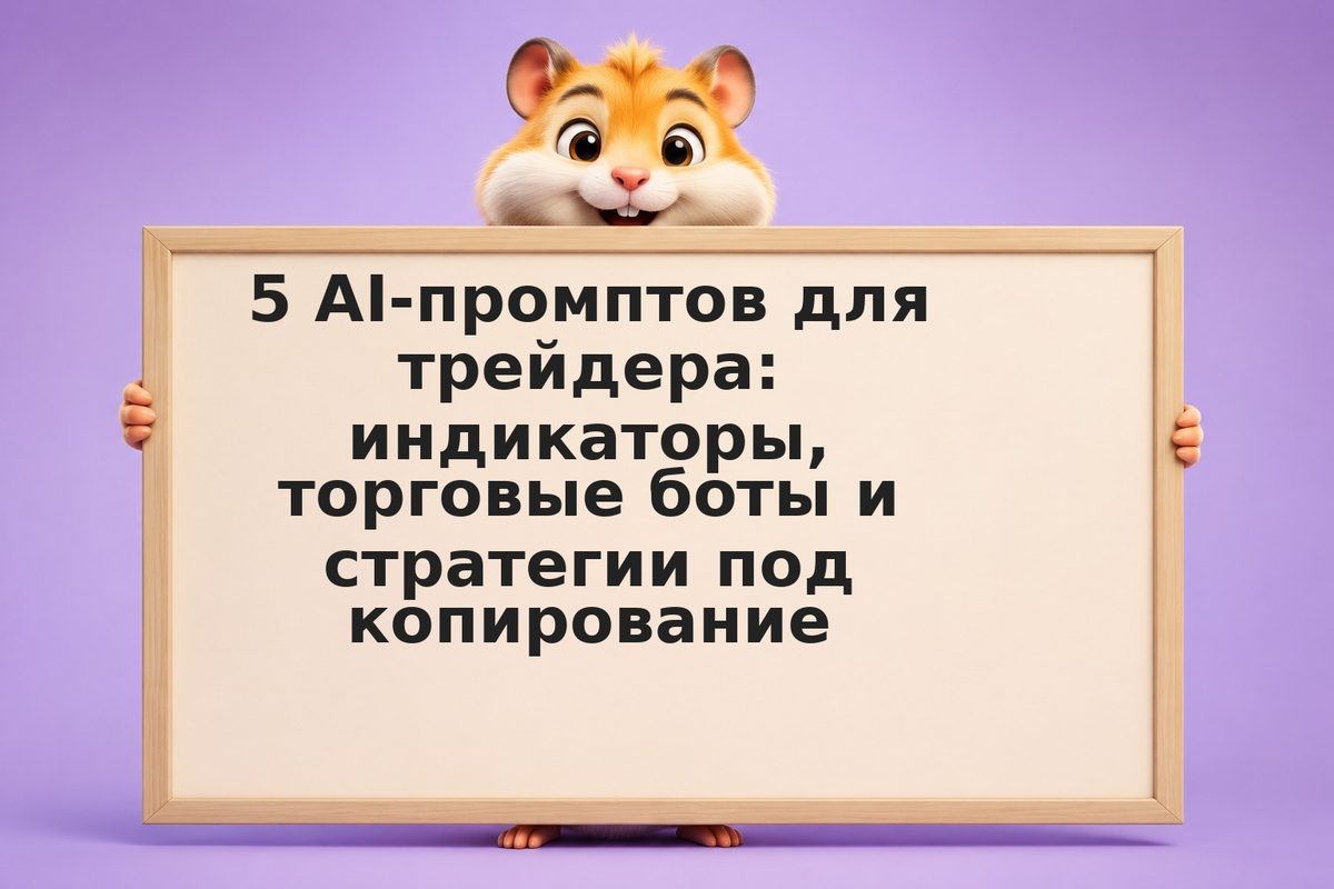 5 AI-промптов для трейдера: индикаторы, торговые боты и стратегии под копировани