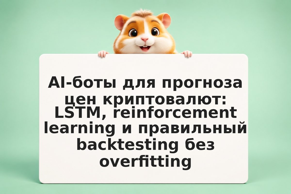 AI-боты для прогноза цен криптовалют: LSTM, reinforcement learning и правильный 