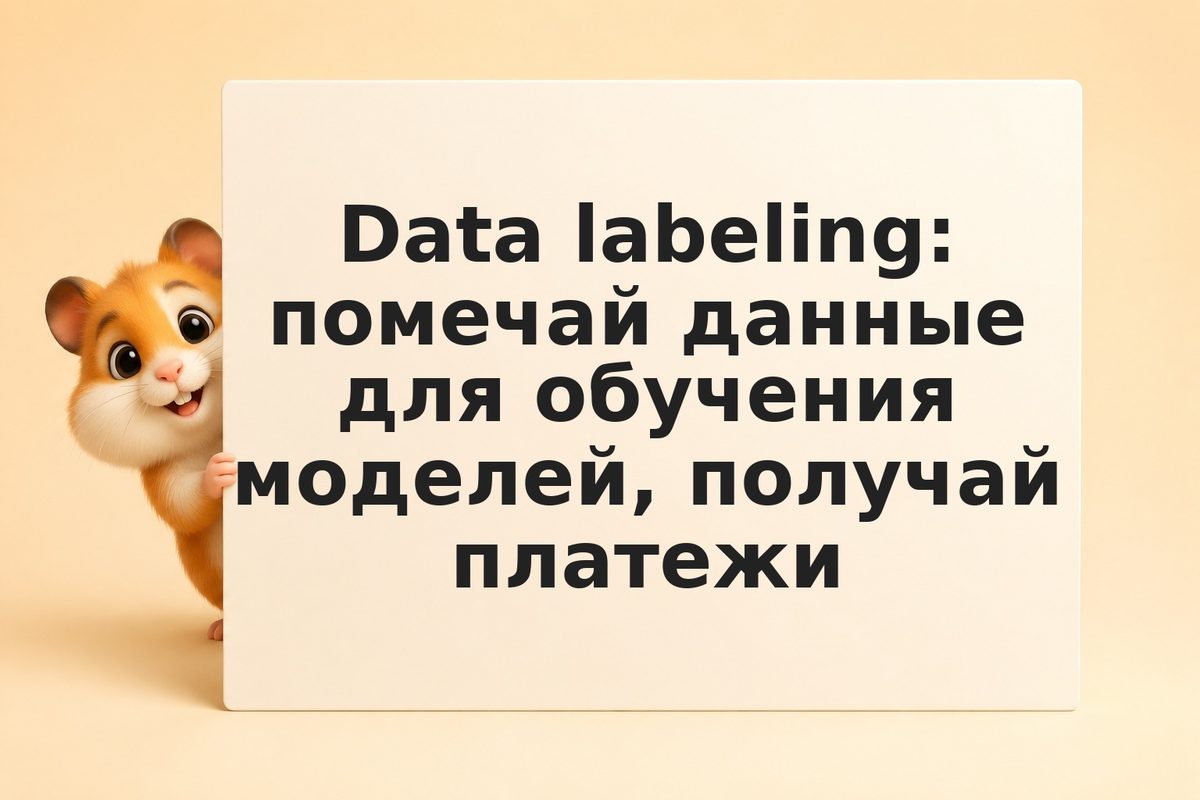 Data labeling: помечай данные для обучения моделей, получай платежи