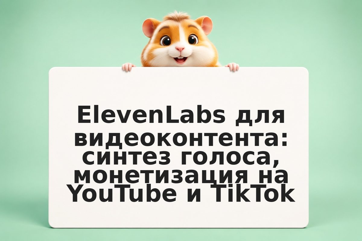 ElevenLabs для видеоконтента: синтез голоса, монетизация на YouTube и TikTok