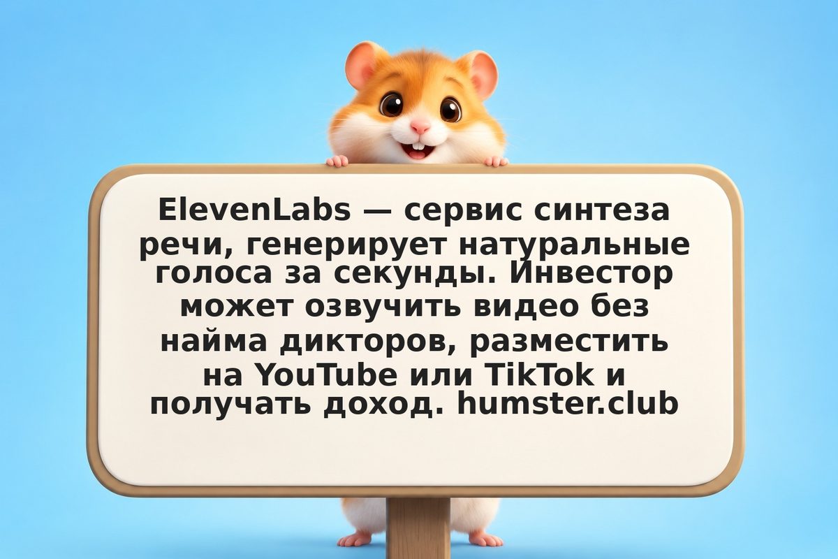 ElevenLabs для видеоконтента: синтез голоса, монетизация на YouTube и TikTok