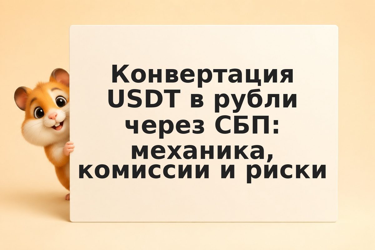 Конвертация USDT в рубли через СБП: механика, комиссии и риски