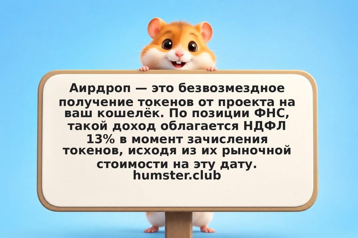 Аирдроп как доход: как рассчитать НДФЛ и когда возникает налоговое обязательство