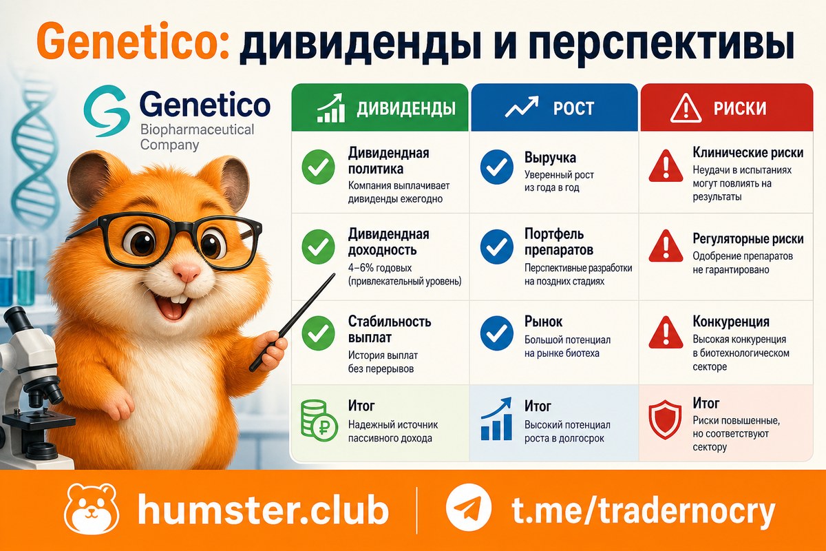 Инвестиции в акции Genetico (GECO): дивиденды и перспективы