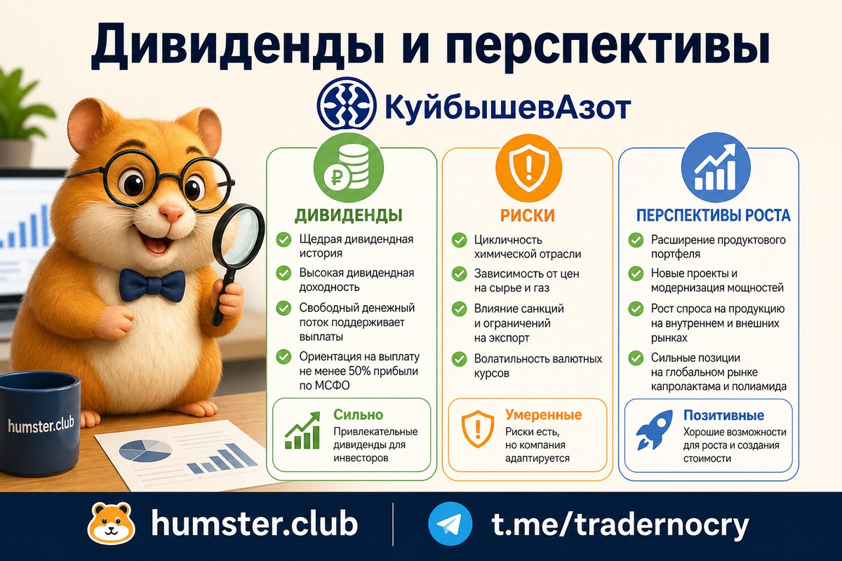 Инвестиции в акции КуйбышевАзота в 2026 году: дивиденды, бизнес и риски