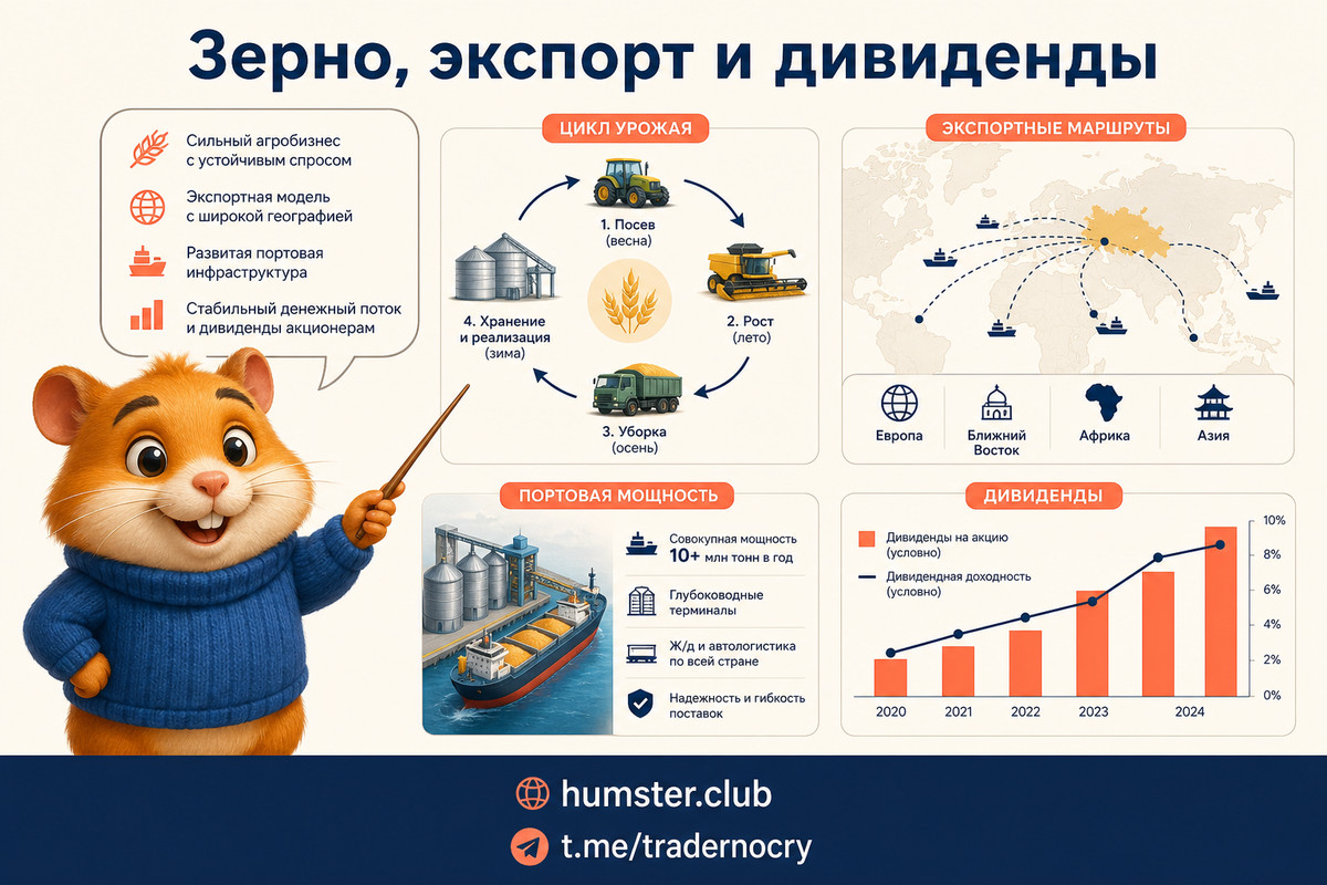 Инвестиции в акции НКХП (NKHP): дивиденды и перспективы зернового бизнеса