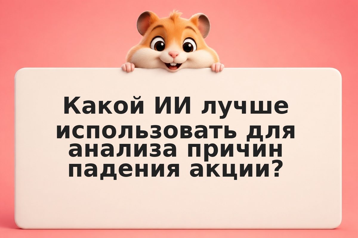 Как использовать ChatGPT для анализа падения акции: готовый промпт и рабочая схе