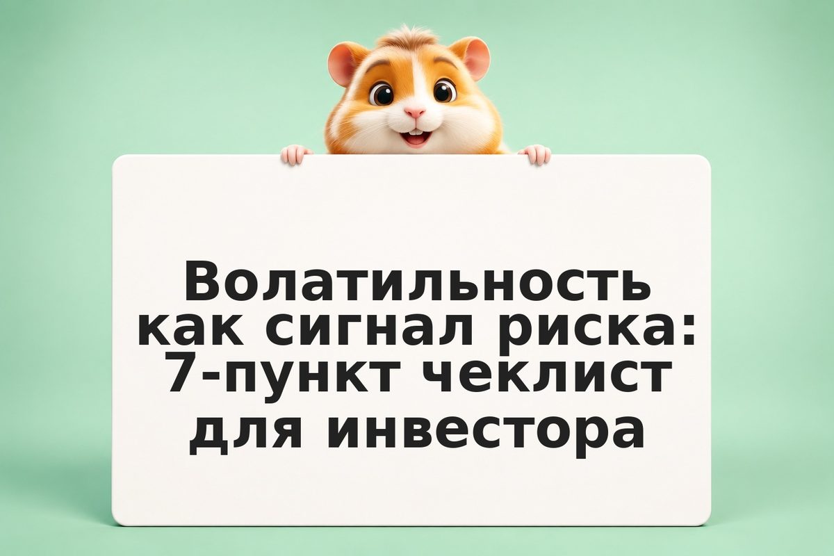 Волатильность как сигнал риска: 7-пункт чеклист для инвестора