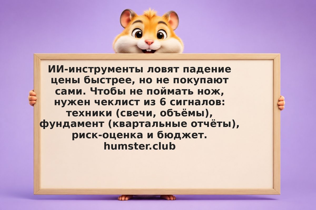 Перед покупкой акции проверь 6 сигналов: с AI алертом и вручную