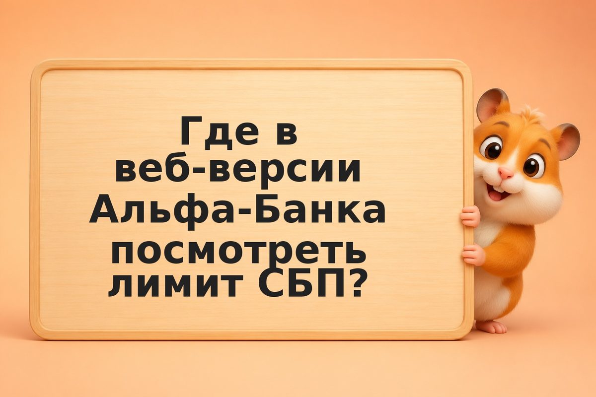 Где увидеть максимальный лимит СБП в веб-версии Альфа-Банка
