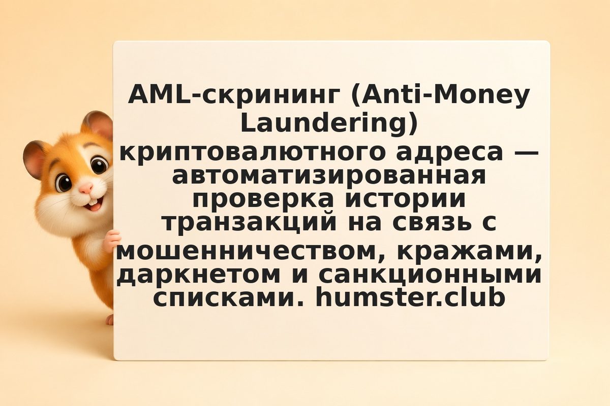 AML-проверка крипто-адреса: как работает Chainalysis скрининг и зачем он нужен