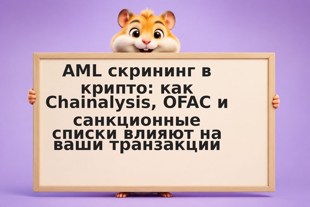 AML скрининг в крипто: как Chainalysis, OFAC и санкционные списки влияют на ваши