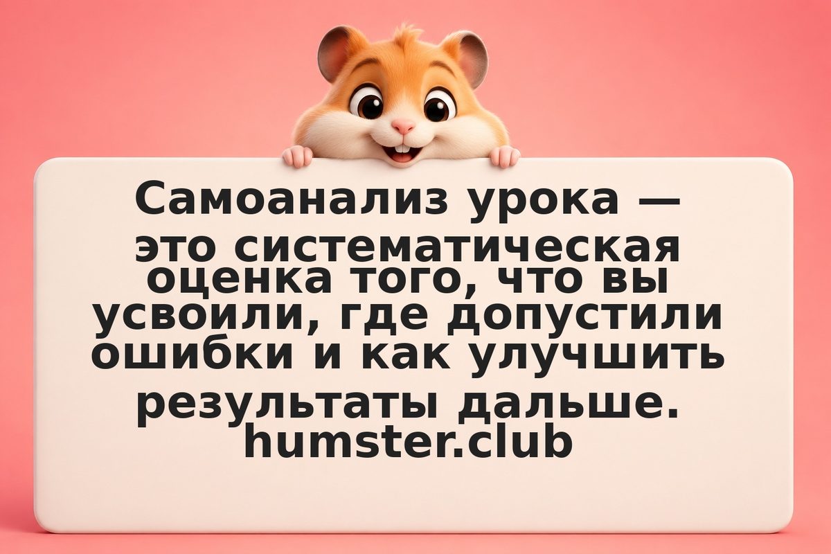 Как провести самоанализ урока и выявить точки роста