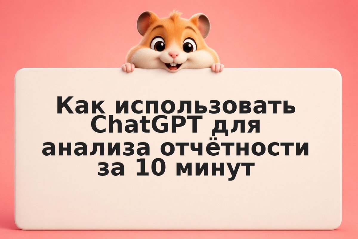 Как использовать ChatGPT для анализа отчётности за 10 минут
