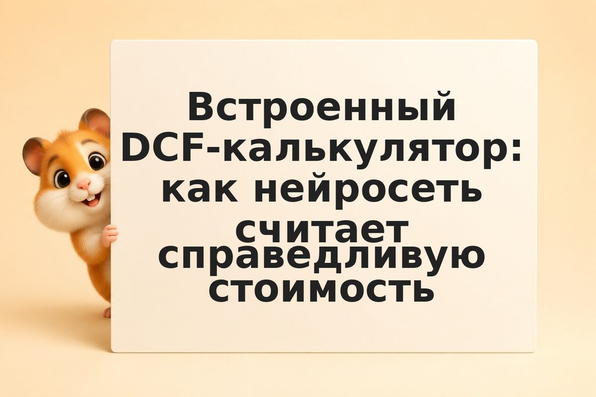 Встроенный DCF-калькулятор: как нейросеть считает справедливую стоимость