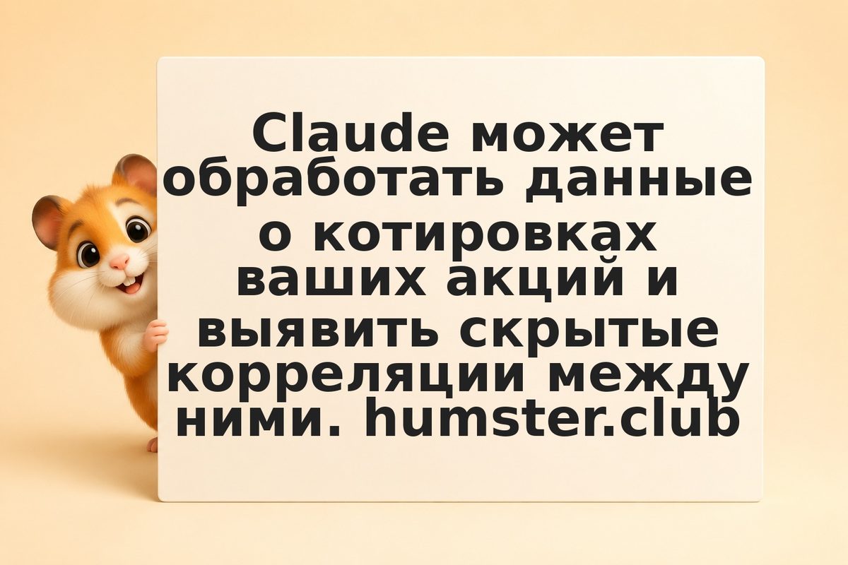 Как использовать Claude для анализа корреляции акций и рисков портфеля
