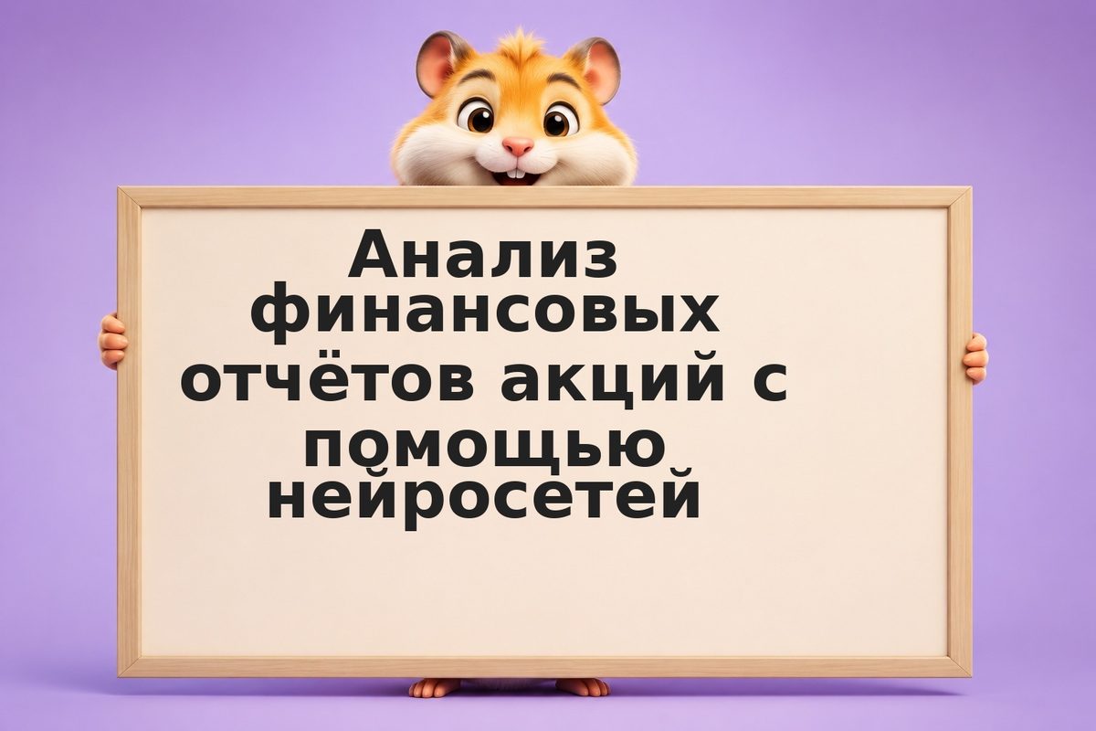 Анализ финансовых отчётов акций с помощью нейросетей