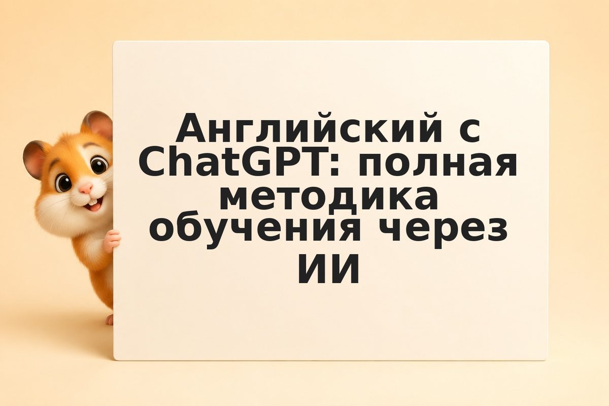 Английский с ChatGPT: полная методика обучения через ИИ