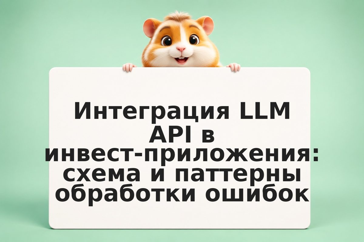 Интеграция LLM API в инвест-приложения: схема и паттерны обработки ошибок