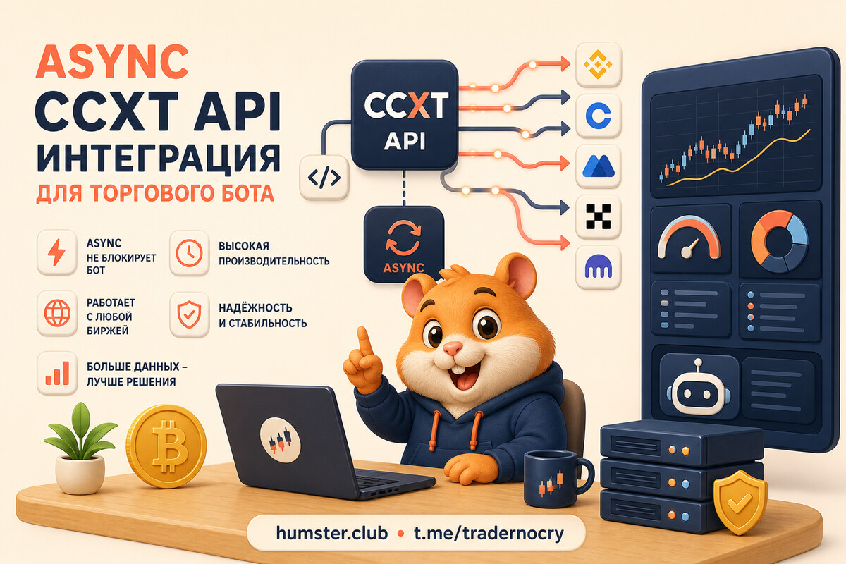 Асинхронная интеграция с API Binance, Bybit и OKX на Python: CCXT, rate limits и