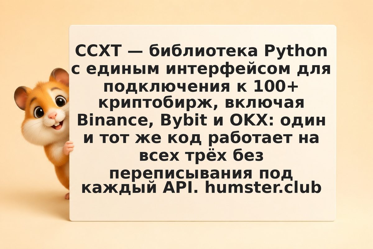 Асинхронная интеграция с API Binance, Bybit и OKX на Python: CCXT, rate limits и