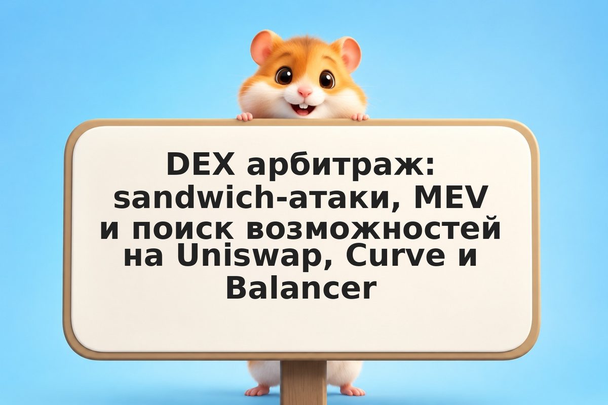 DEX арбитраж: sandwich-атаки, MEV и поиск возможностей на Uniswap, Curve и Balan