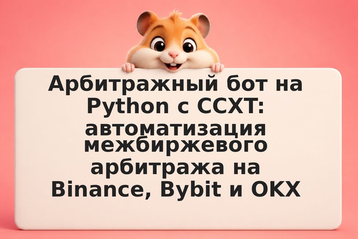 Арбитражный бот на Python с CCXT: автоматизация межбиржевого арбитража на Binanc